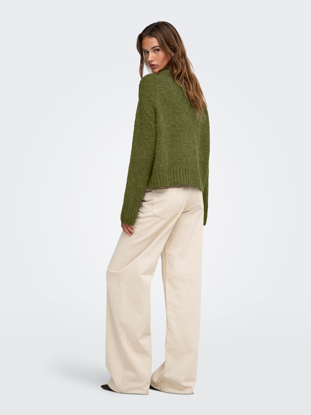Only 15382494 Fiona trui groen melee – dames