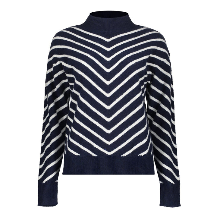 Geisha dames 54504-10 trui blauw dessin – dames