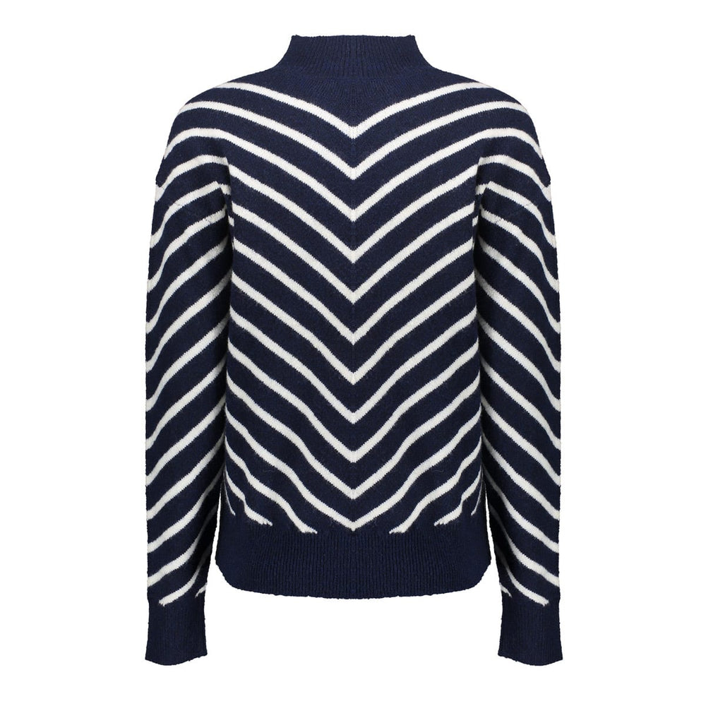 Geisha dames 54504-10 trui blauw dessin – dames
