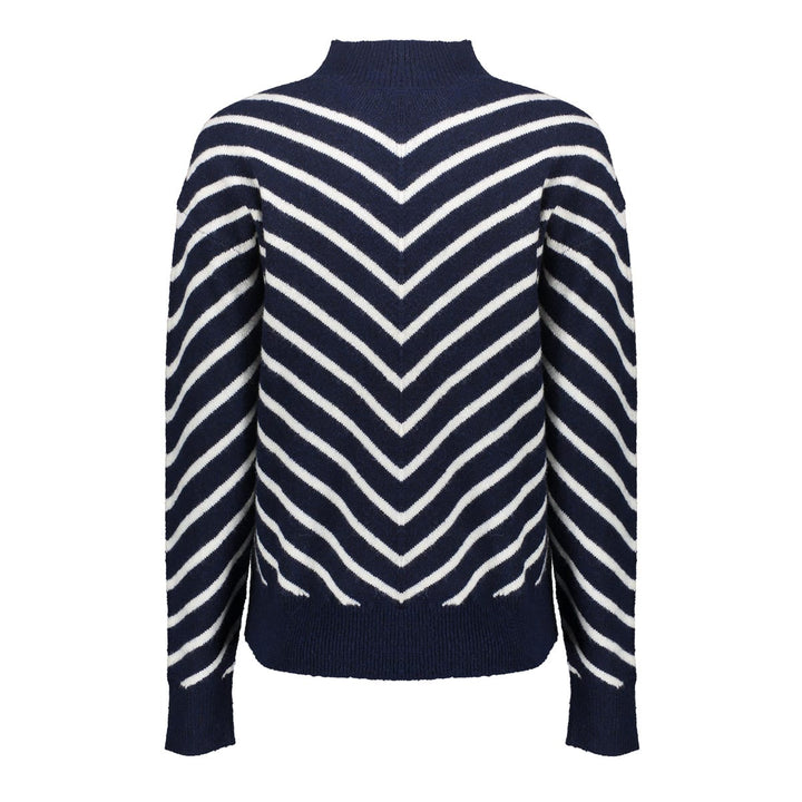 Geisha dames 54504-10 trui blauw dessin – dames
