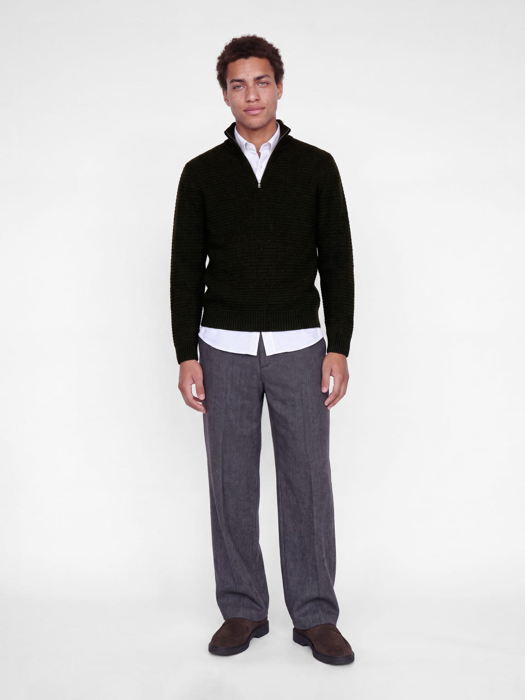 Jack &amp; Jones 12305676 Ziggi trui donkergroen – heren