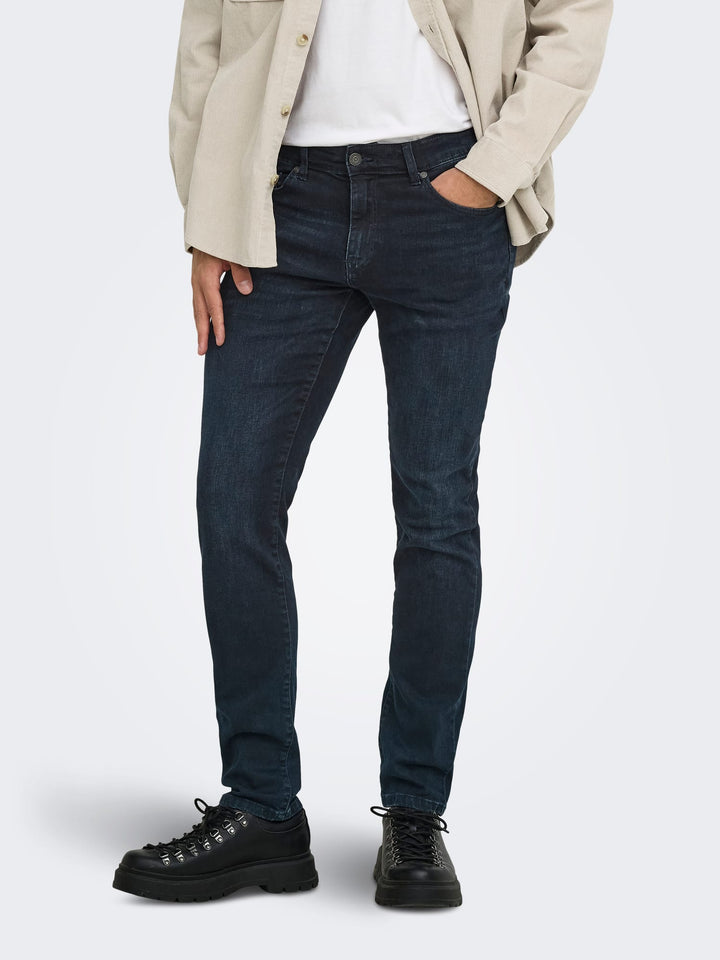 ONLY &amp; SONS 22026921 Loom jeans slim fit blue denim – heren - L32