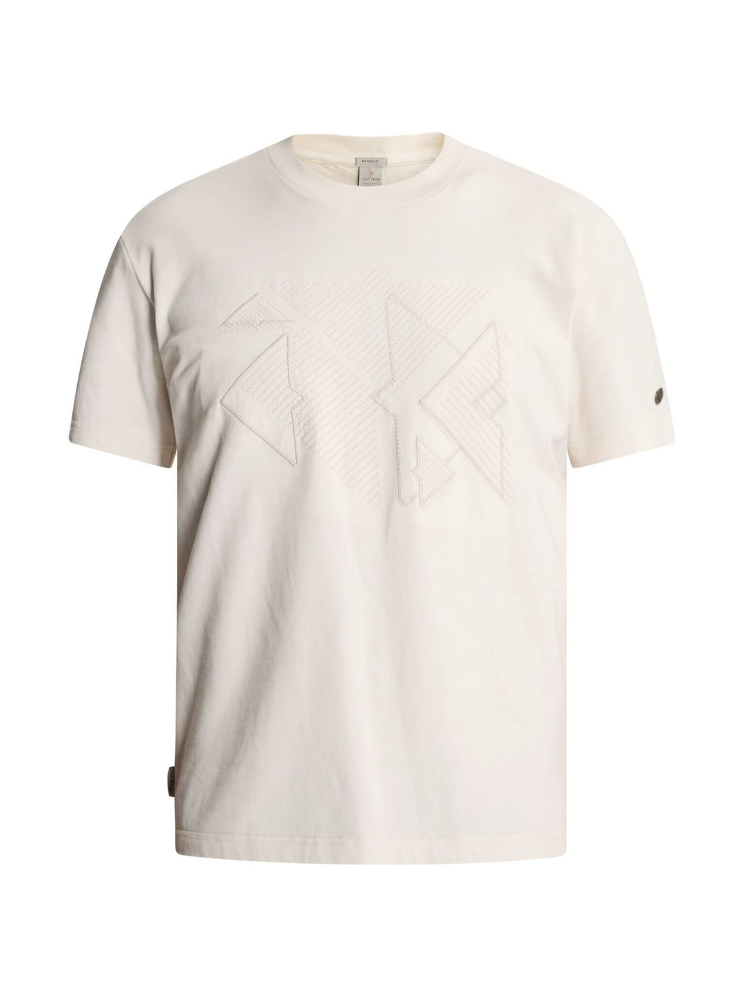 Cast Iron CTSS2610575 t-shirt ecru – heren