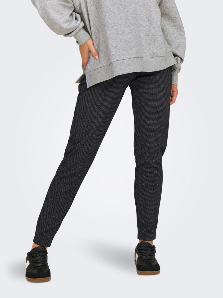 Only ONLPOPTRASH-GOZI PANT PNT NOOS antraciet – lange broek dames - 30