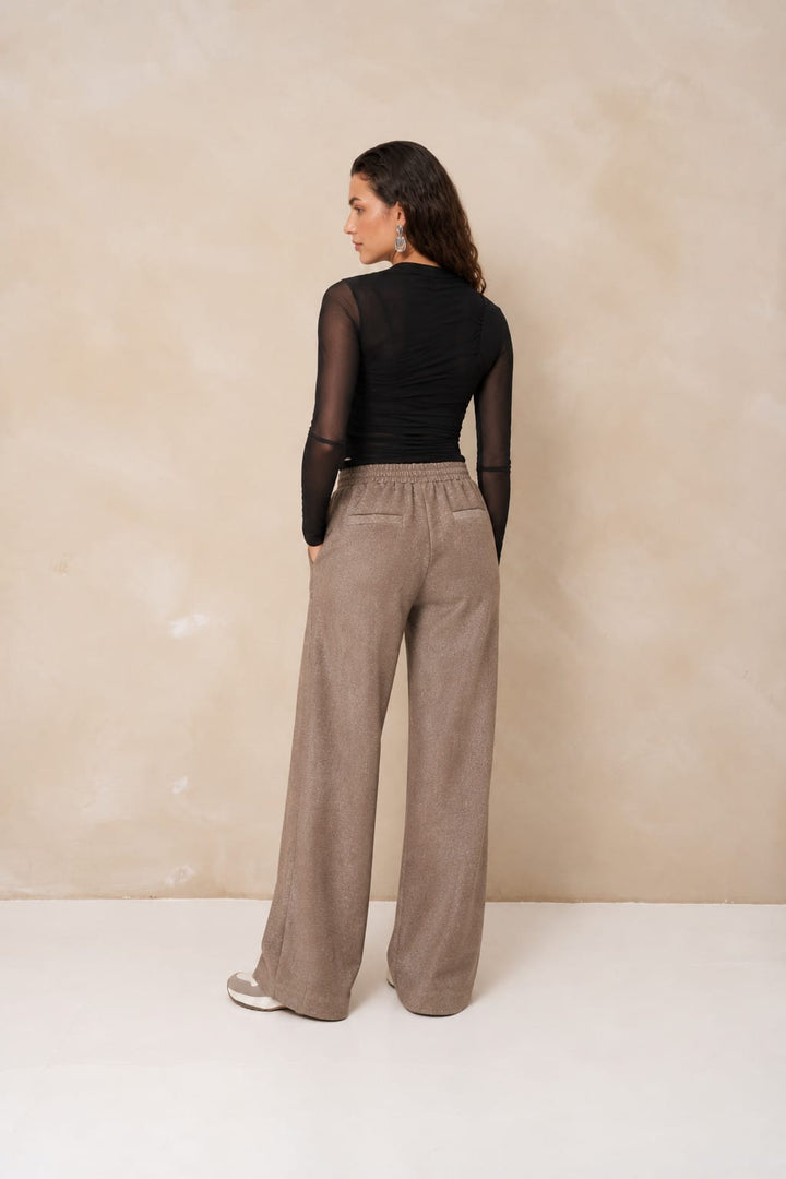 Lofty Manner RJ13 - Top Jolien - Draped Mes zwart