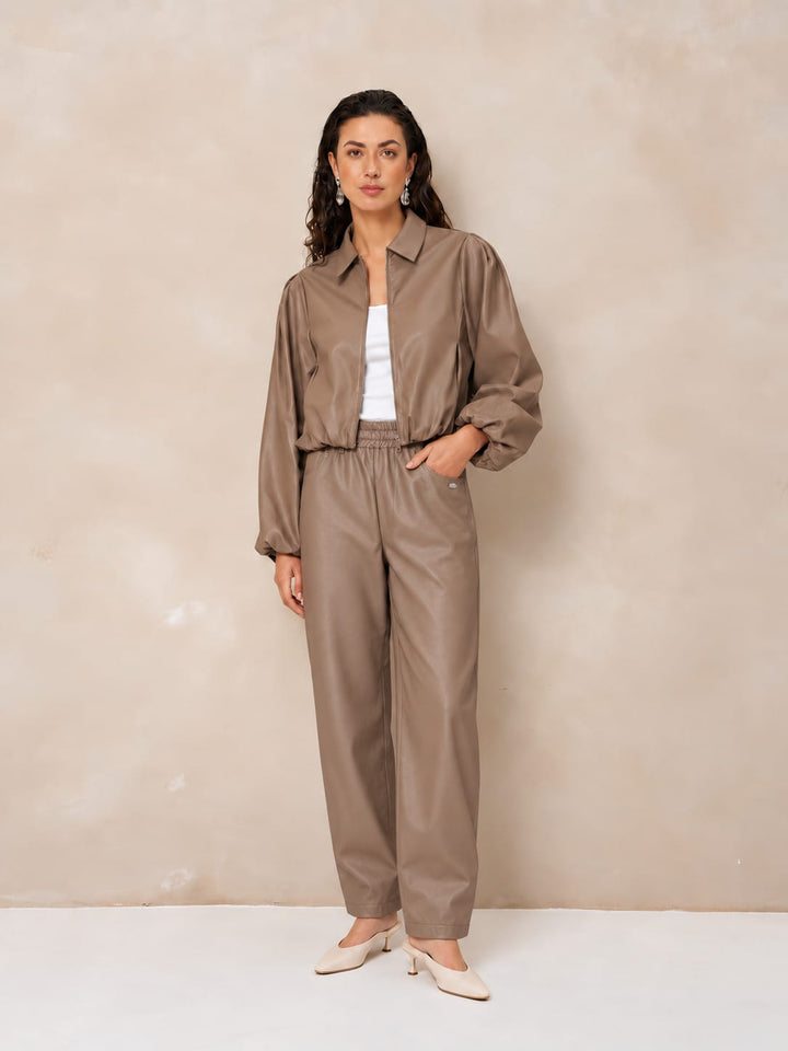 Lofty Manner RJ81 - Pant Janne - Balloon pu taupe