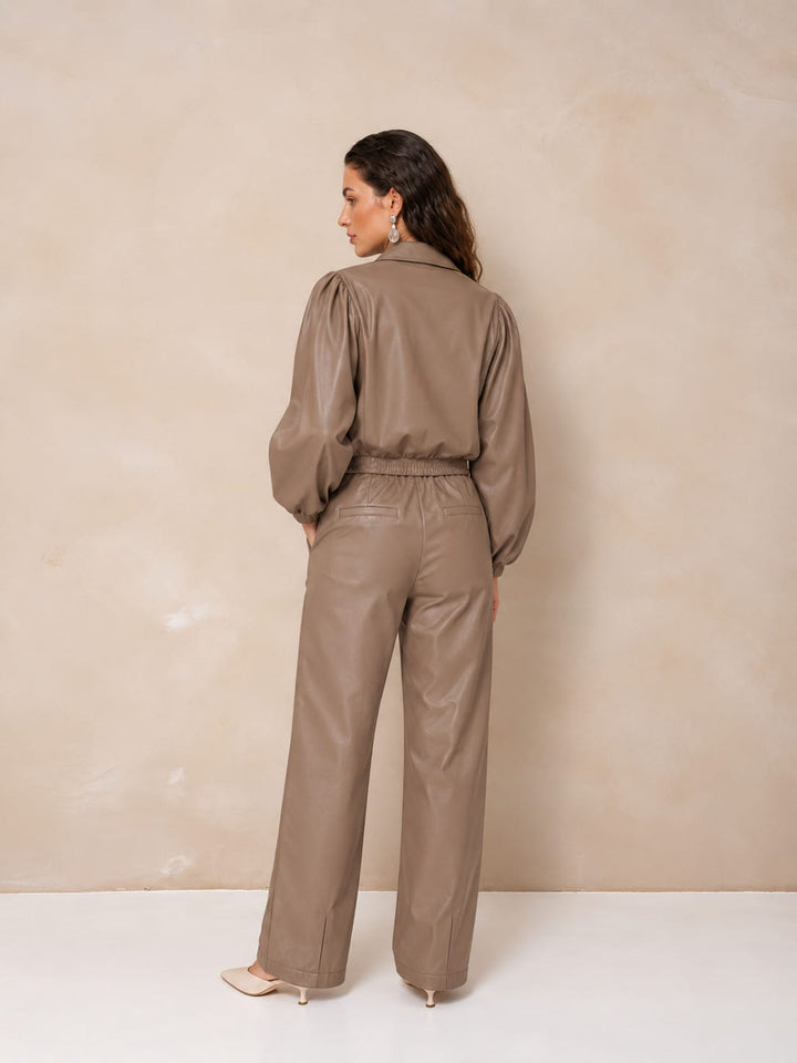 Lofty Manner RJ81 - Pant Janne - Balloon pu taupe