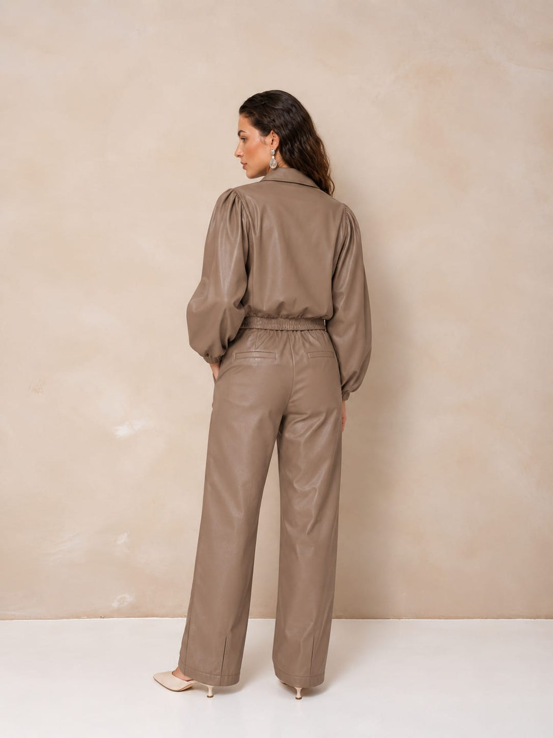 Lofty Manner RJ81 - Pant Janne - Balloon pu taupe