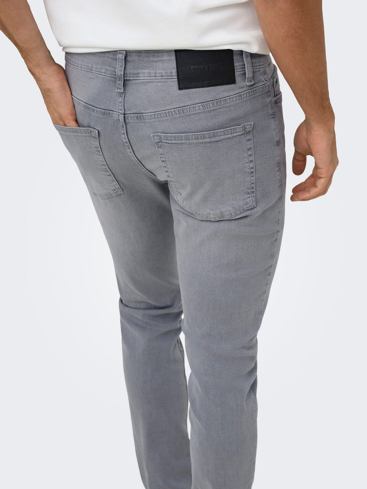 ONLY &amp; SONS 22028265 LOOM jeans slim fit grey denim – heren - 34