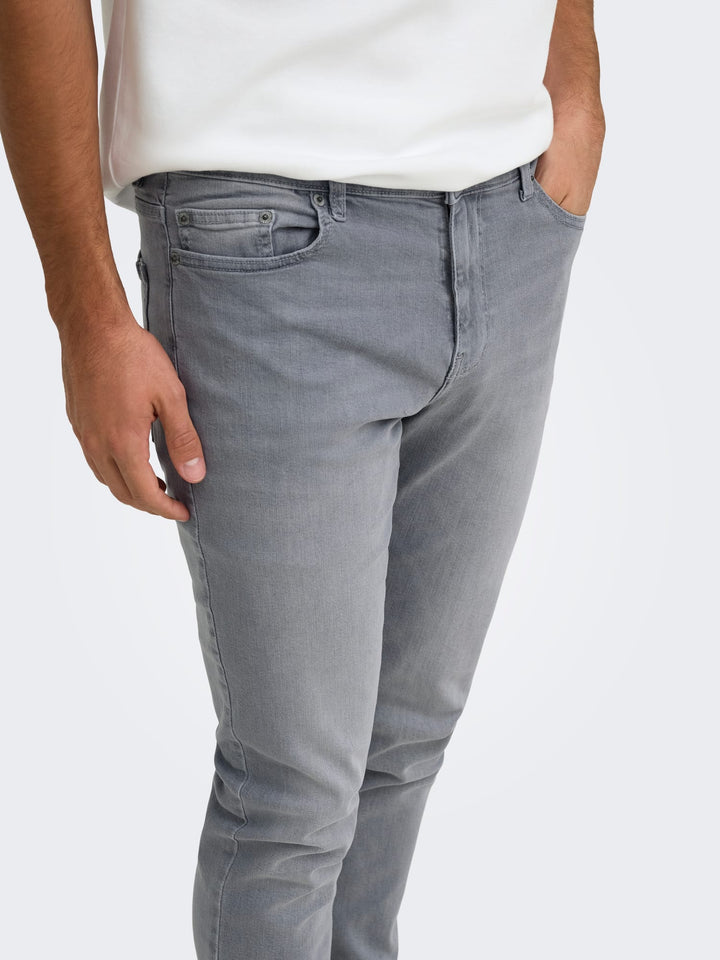 ONLY &amp; SONS 22028265 LOOM jeans slim fit grey denim – heren - 34