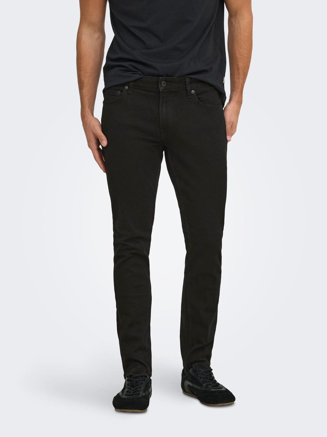 ONLY &amp; SONS 22010448 Loom jeans slim fit black denim – heren - L32