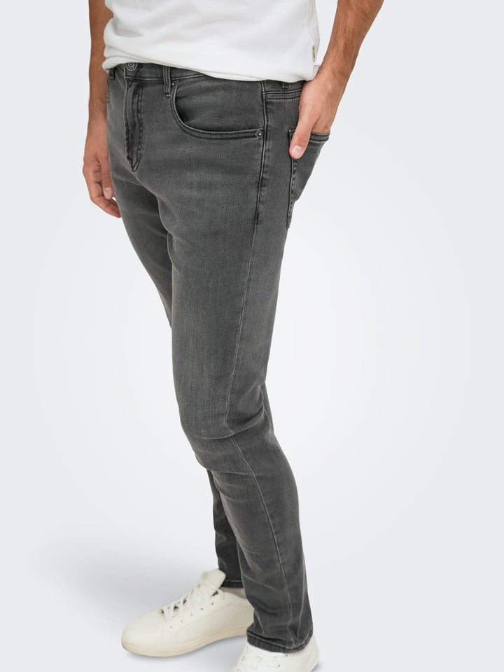 ONLY &amp; SONS 22010447 LOOM jeans slim fit black denim – heren - L32
