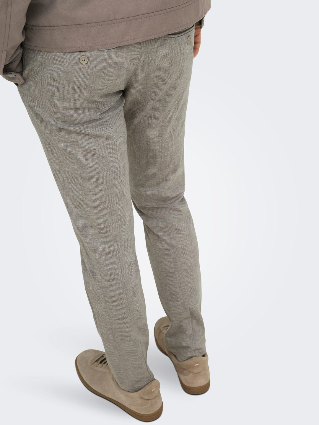ONLY &amp; SONS 22028113 Mark lange broek zand dessin – heren - L34