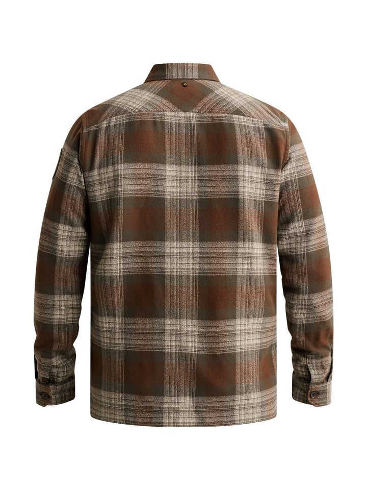 PME-Legend PSI2609264 overhemd l/m heren grijs dessin