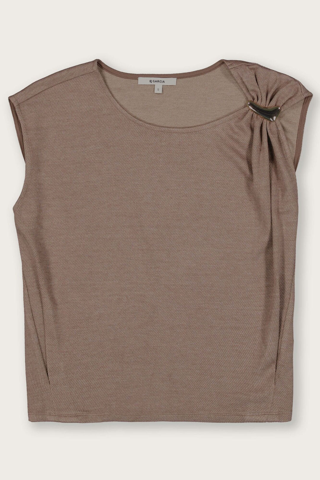 Garcia woman S260002 top z/m taupe