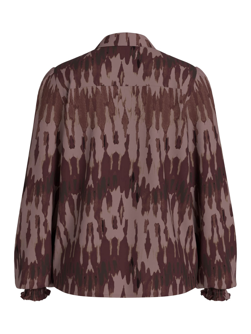 Vila 14121103 Rano blouse l/m dames paars dessin