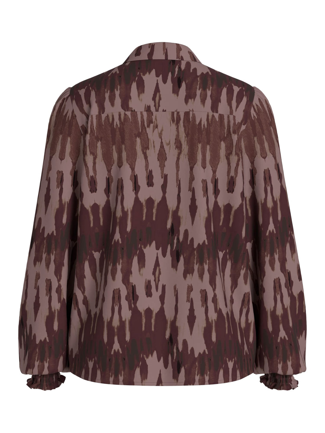 Vila 14121103 Rano blouse l/m dames paars dessin