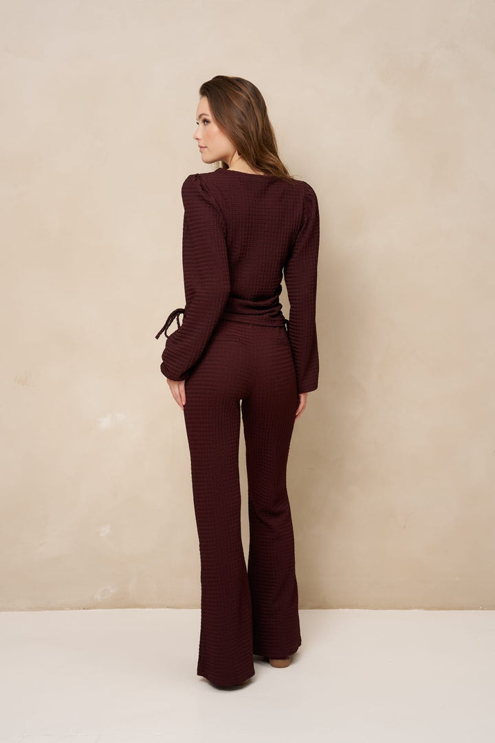 Lofty Manner RK49.1 - Pant Mea bordeaux – lange broek dames