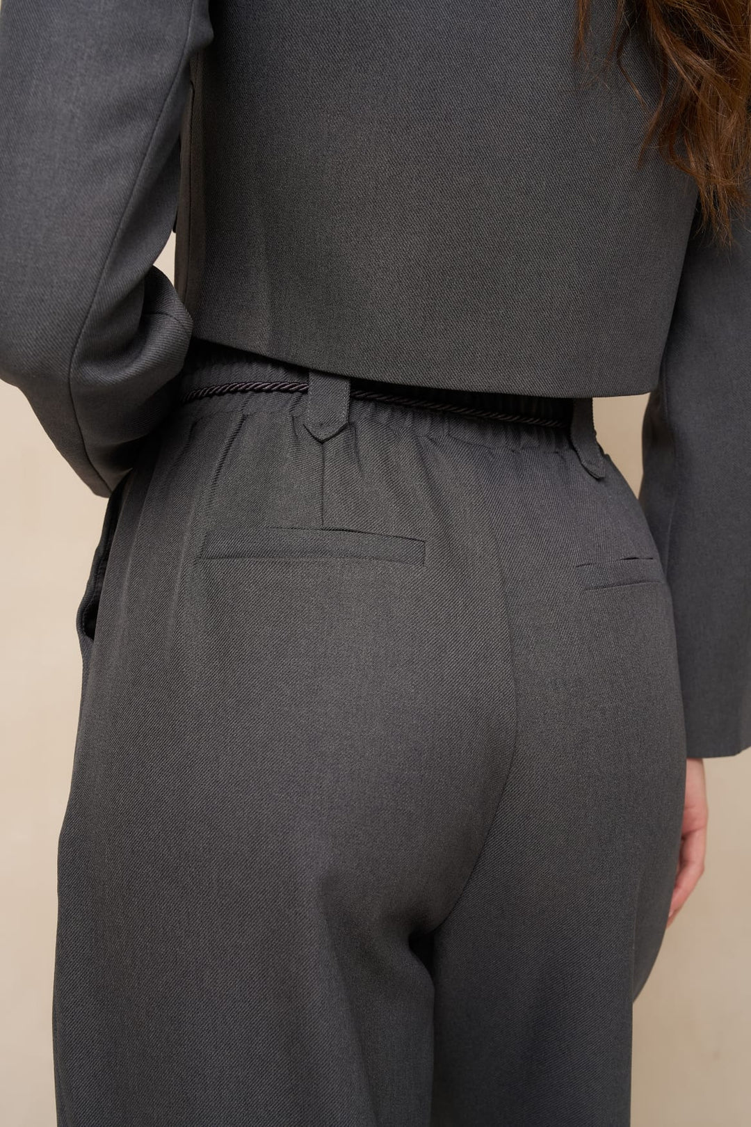 Lofty Manner RK40 - Pant Kela lange broek dames antraciet