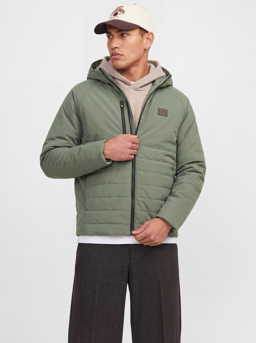 Jack &amp; Jones 12279247 Finn winterjas olijf – heren
