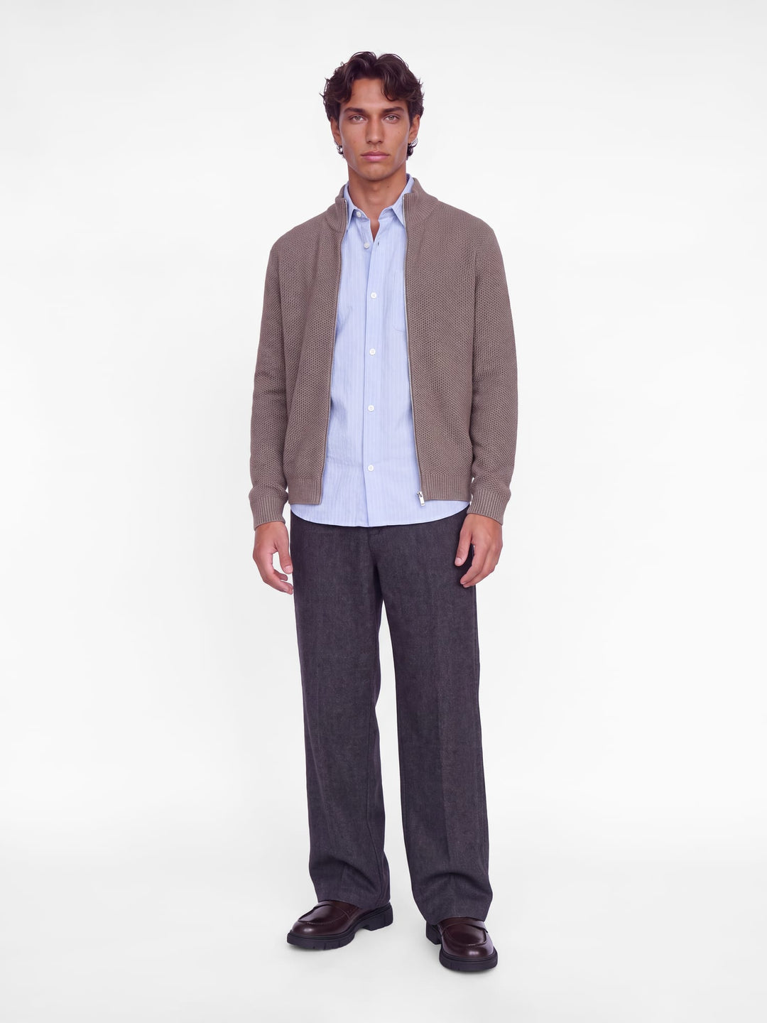 Jack &amp; Jones 12305684 Tyce vest sweat taupe – heren