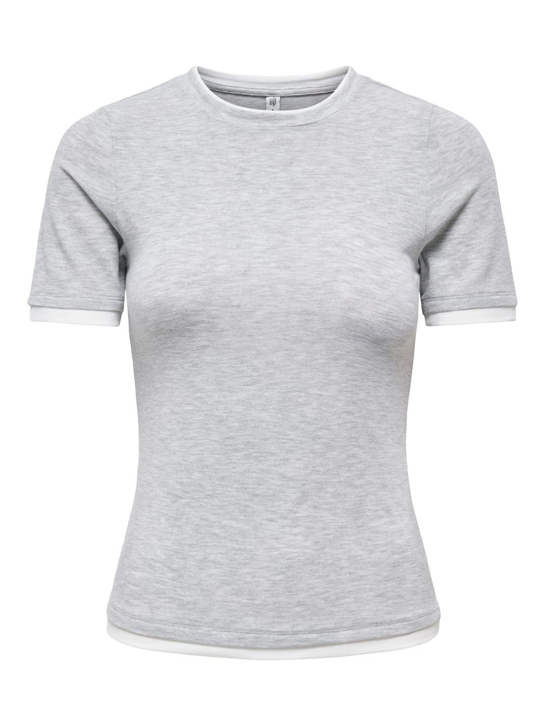 Only 15369930 Viggo T-shirt lichtgrijs – dames