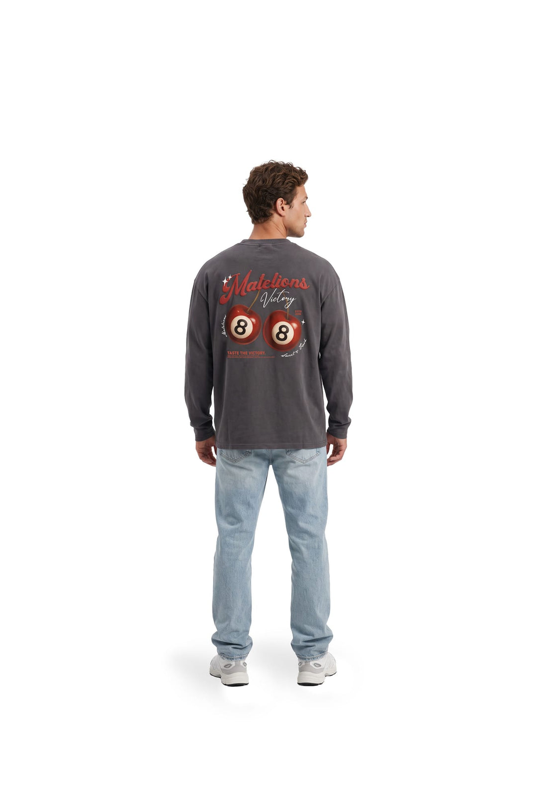 Malelions men MMB50026033 t-shirt l/m antraciet