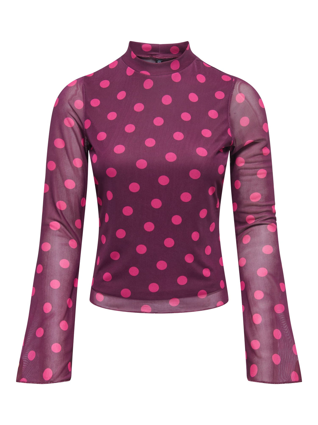 Only 15393029 Erica top met lange mouwen paars dessin