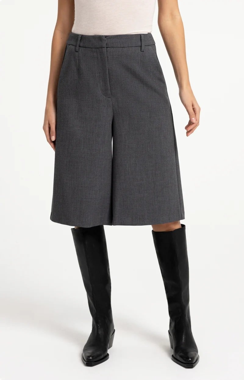 YAYA Women 01-321045-609 bermuda dames antraciet