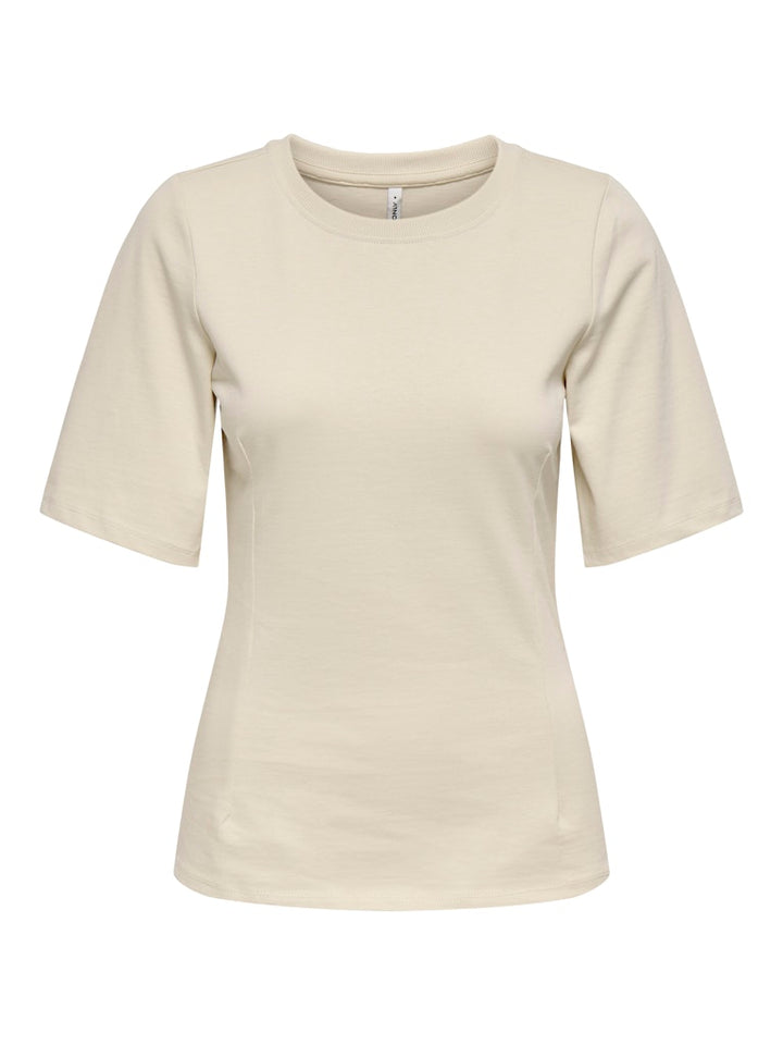 Only t-shirt Marie beige – dames