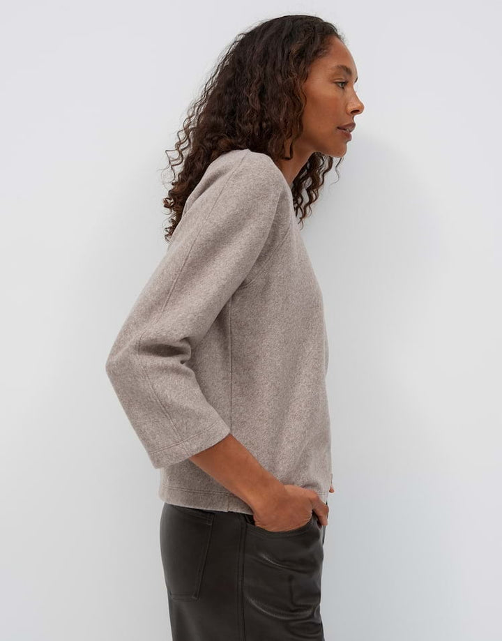 Opus Gusera 10623414517465 sweater dames taupe
