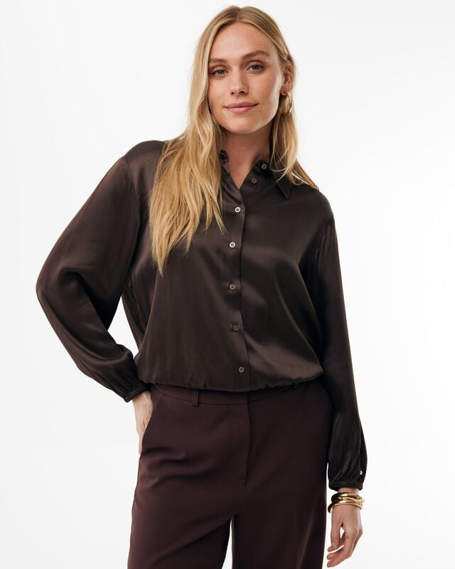 MEXX women blouse l/m bruin – dames
