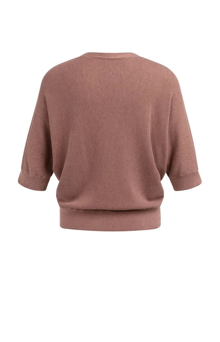 YAYA Women gebreid vest mauve – dames