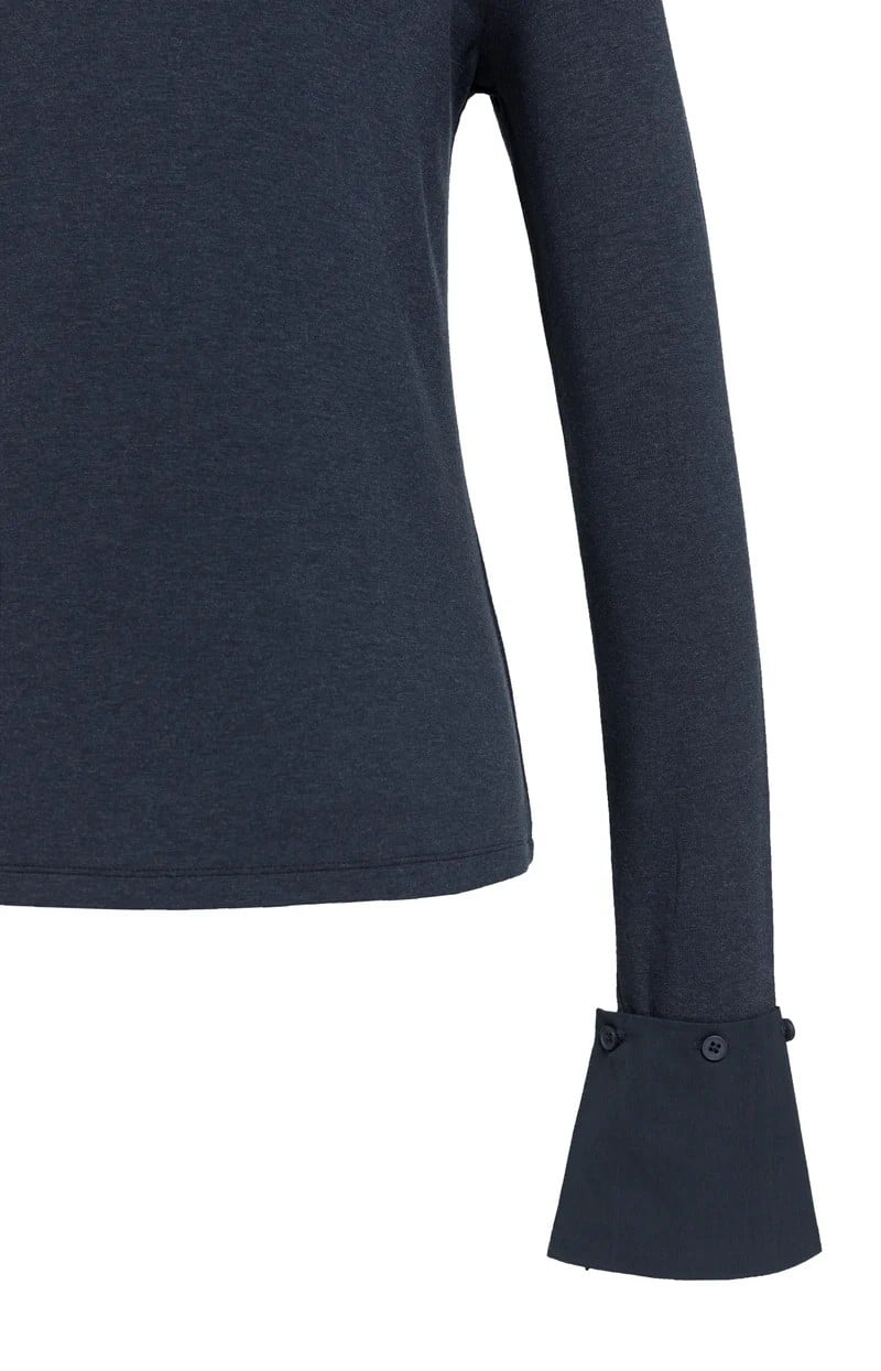 YAYA Women 01-709418-609 t-shirt l/m antraciet