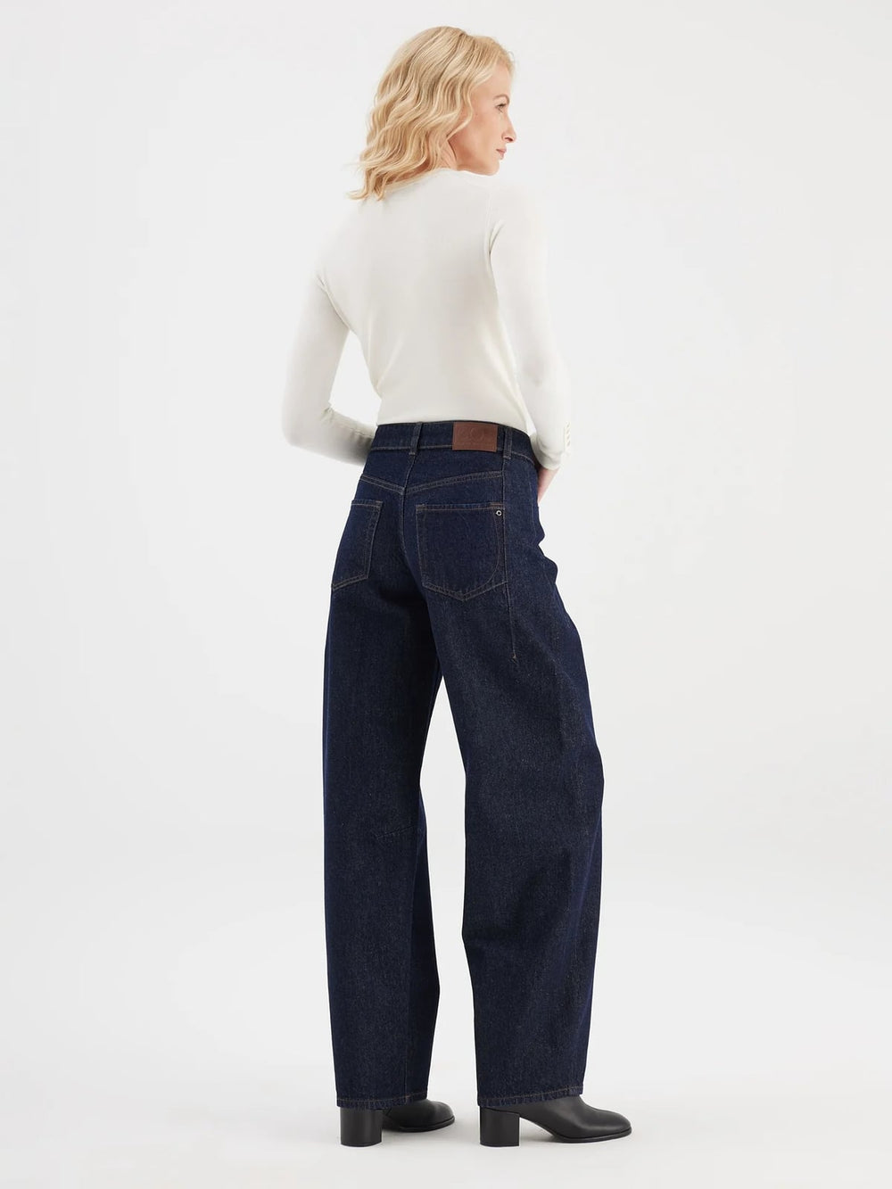 COJ Clara jeans low croth-baggy fit blue denim – dames - L32