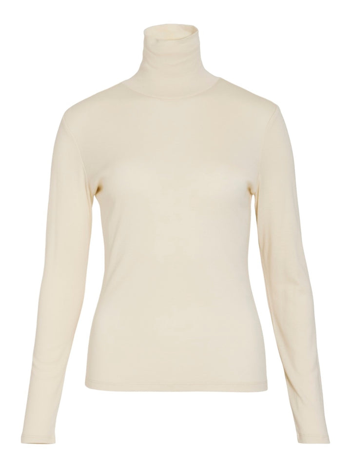 Vila Jolini t-shirt l/m dames beige