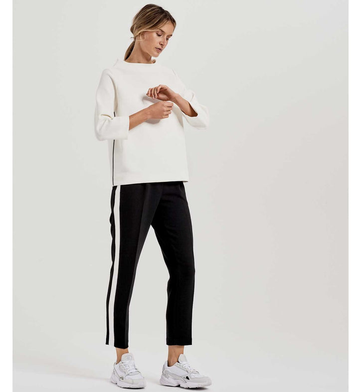 Opus Gelix sweater dames off-white