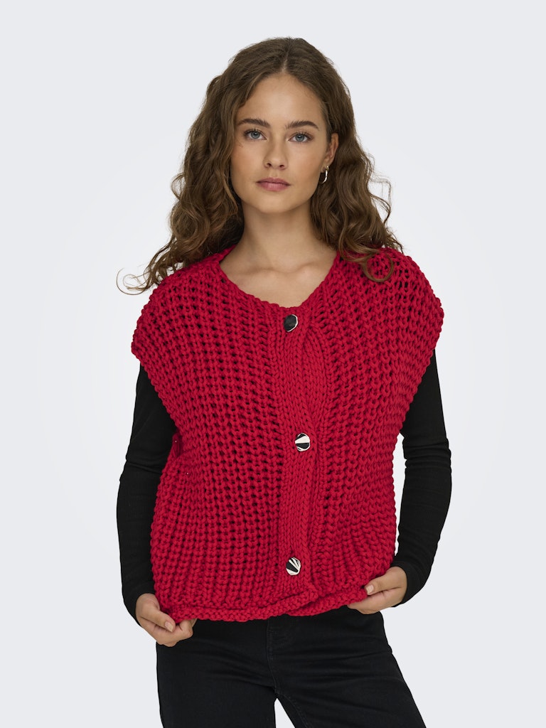 Only gilet gebreid rood – Chloe 15352208