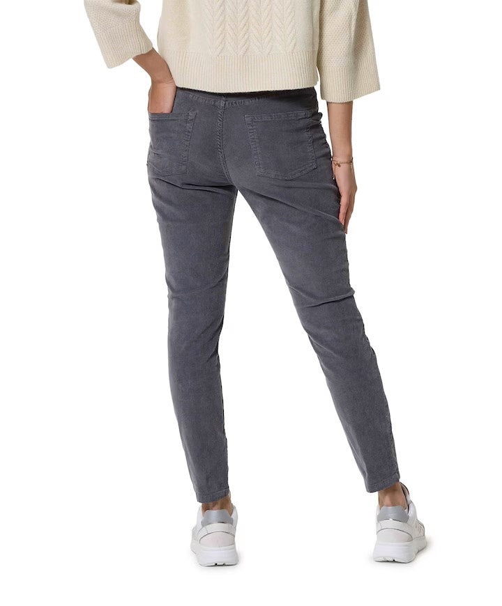Opus Evita babycord lange broek dames – antraciet
