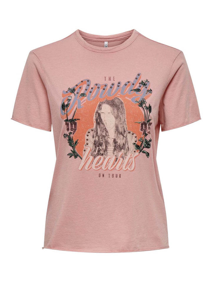 Only t-shirt k/m dames 15307412 Lucy – roze