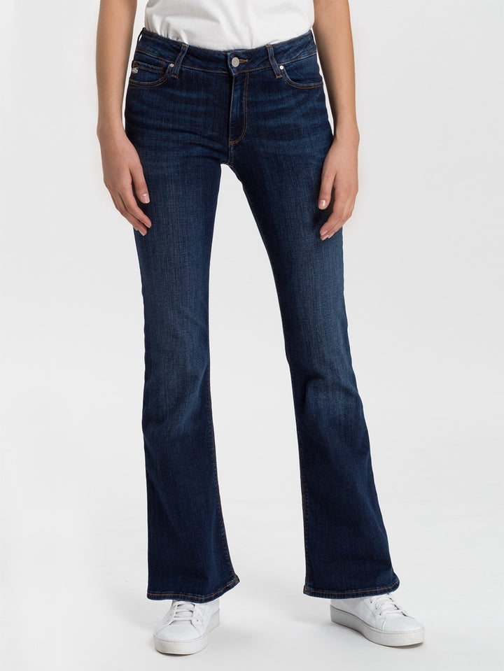 Cross Jeans P 433-011 bootcut flare fit – dames - Blue Denim - L32