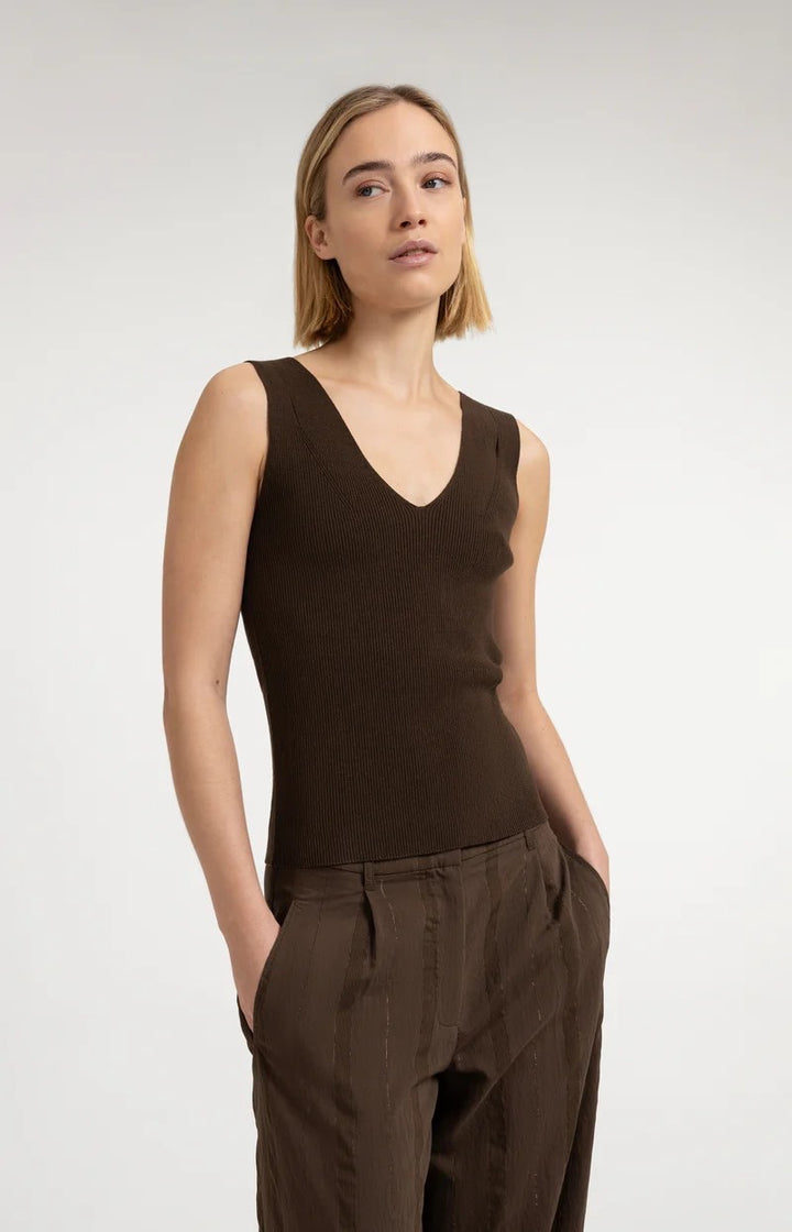 YAYA Women singlet antraciet – dames