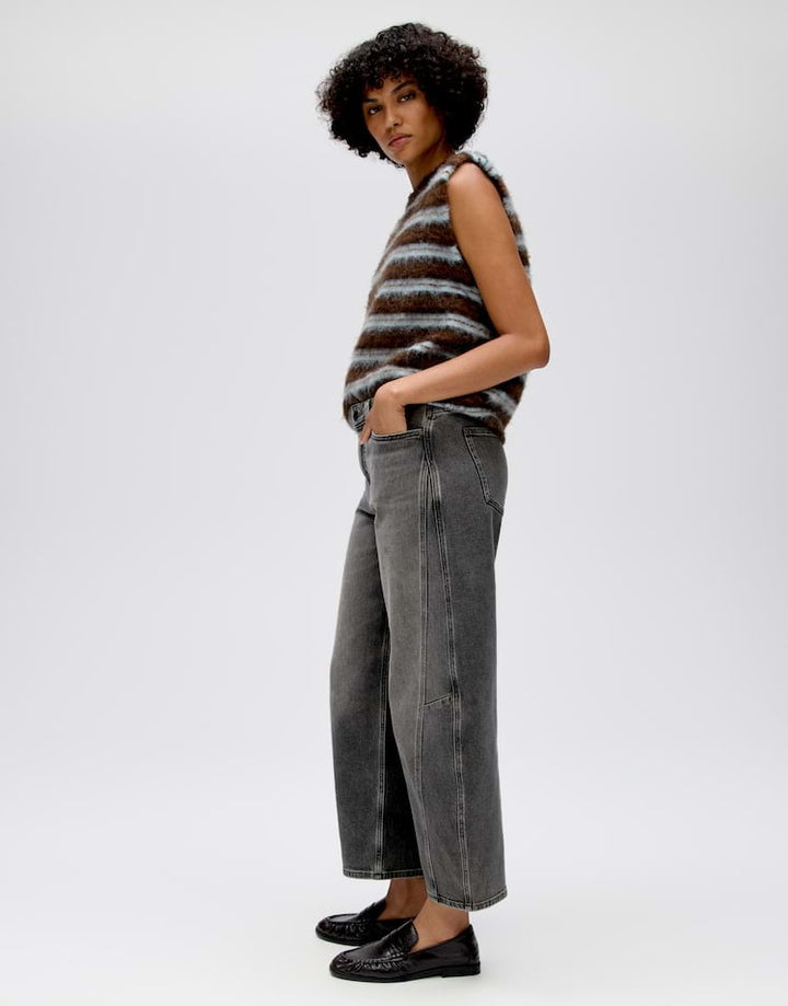 Opus Lolah motion 105393144601106 jeans loose fit grey denim - L28