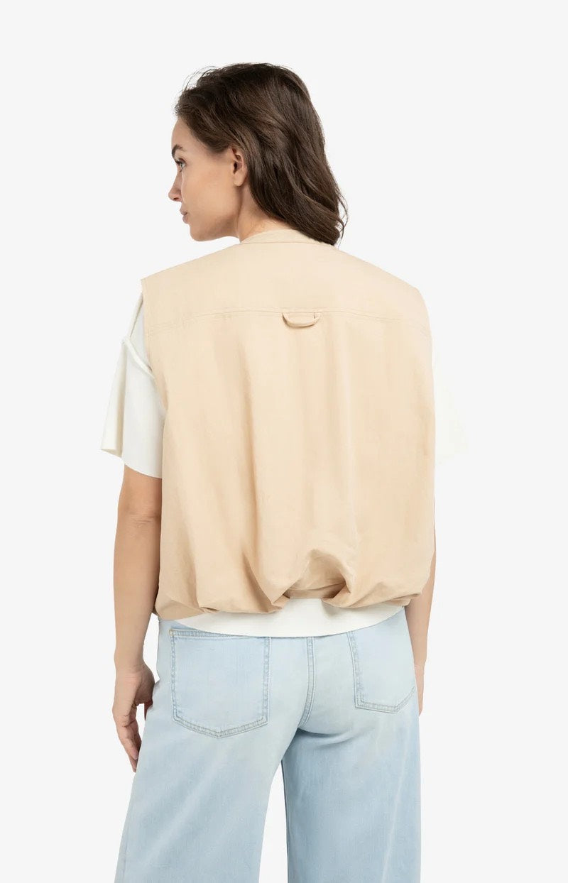 YAYA Women gilet zand – dames