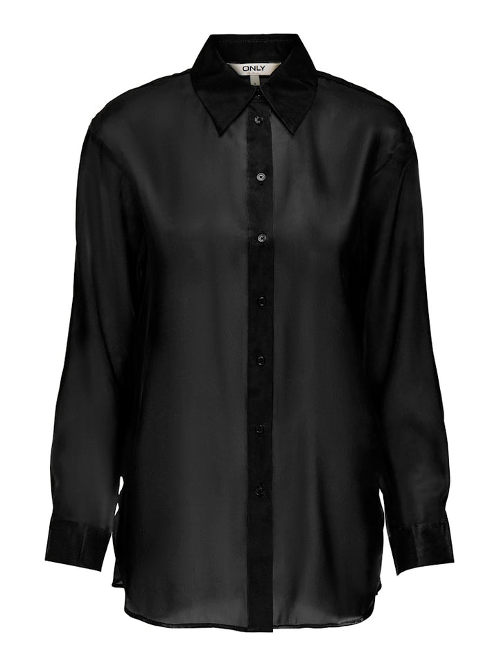 Only 15358407 Stella blouse l/m dames – zwart