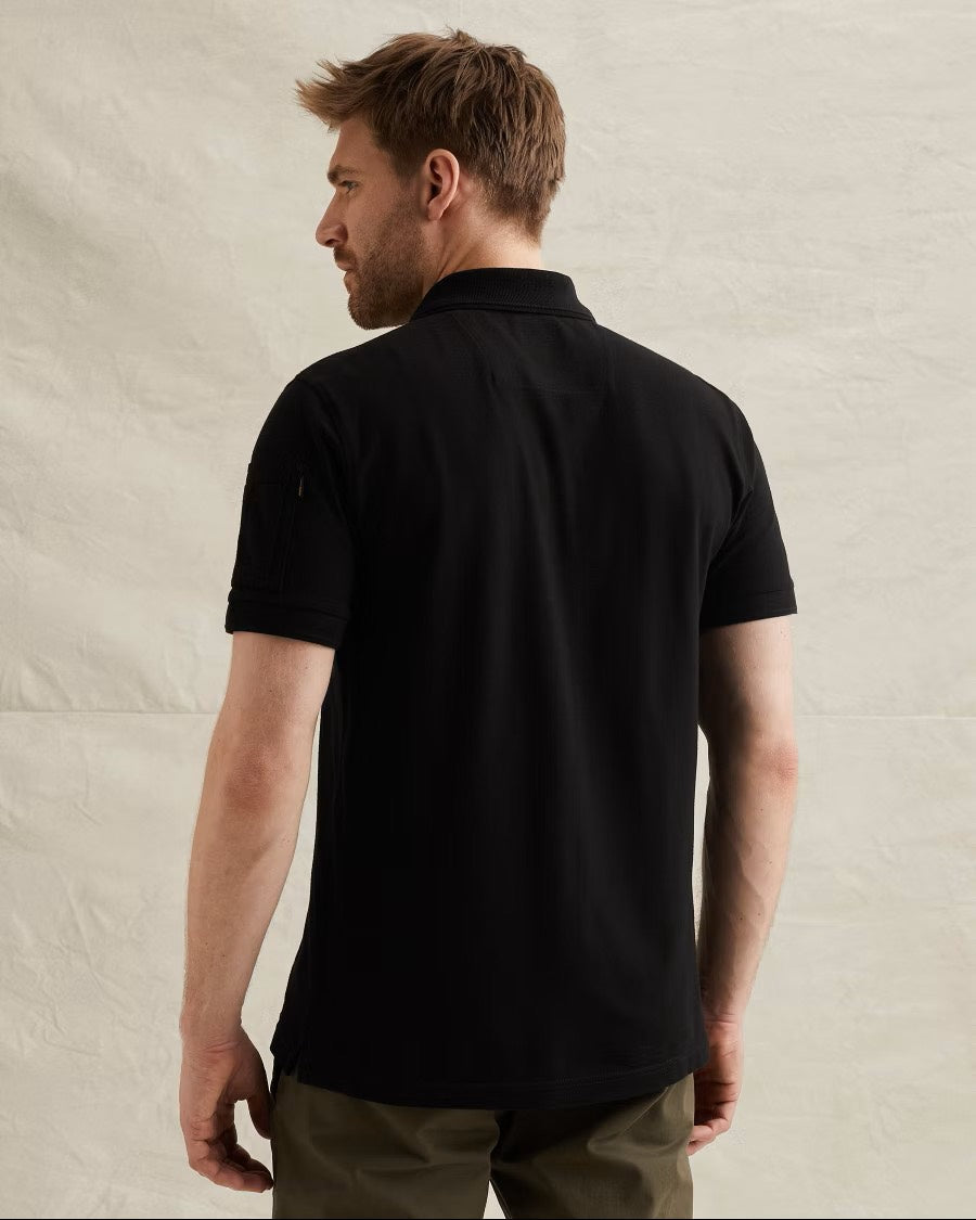 PME-Legend polo k/m heren zwart – PPSS0000861