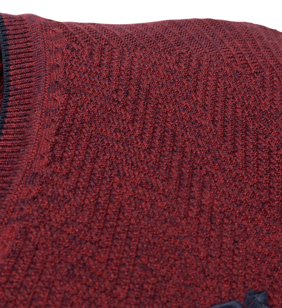 Lyle & Scott KN2110VC trui bordeaux – heren