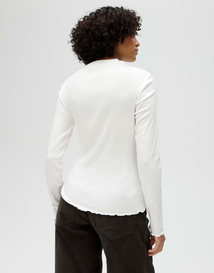 Opus Soninchen 10351611663100 top l/m dames off-white
