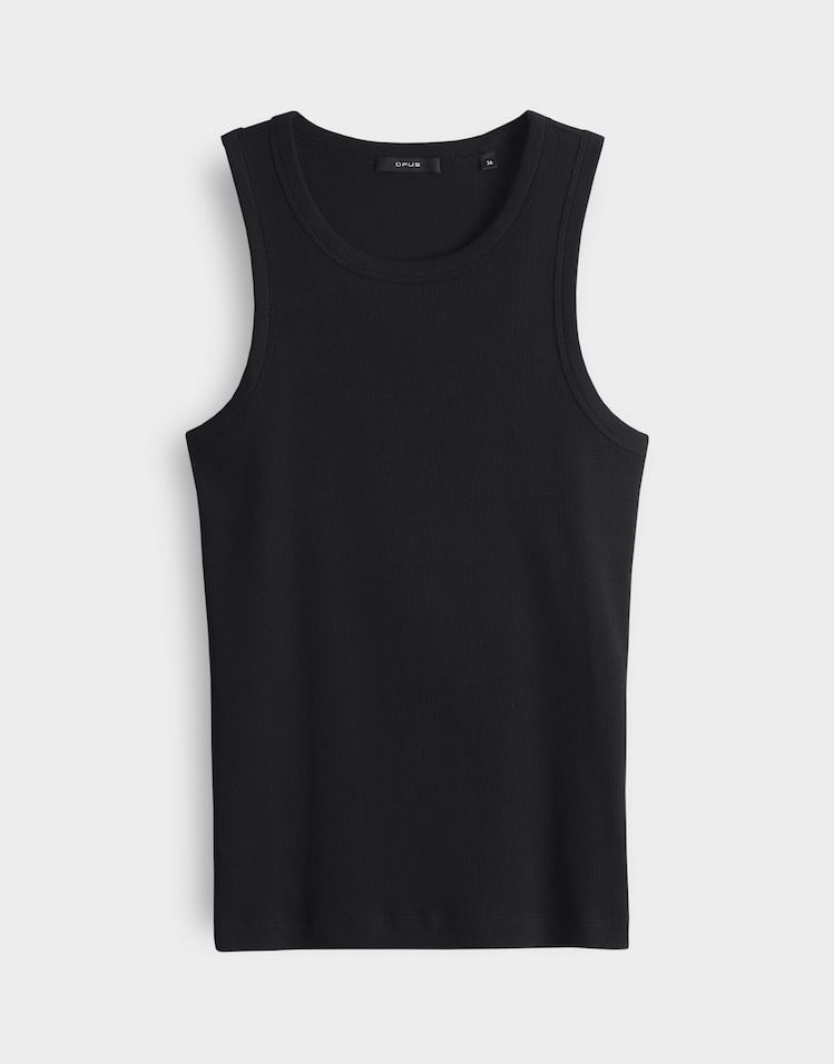Opus Ilesso 10038710409 singlet zwart – dames
