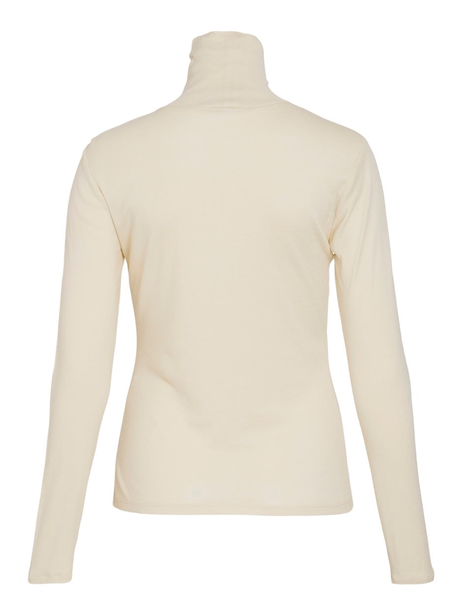 Vila 14102279 Jolini t-shirt l/m beige – dames